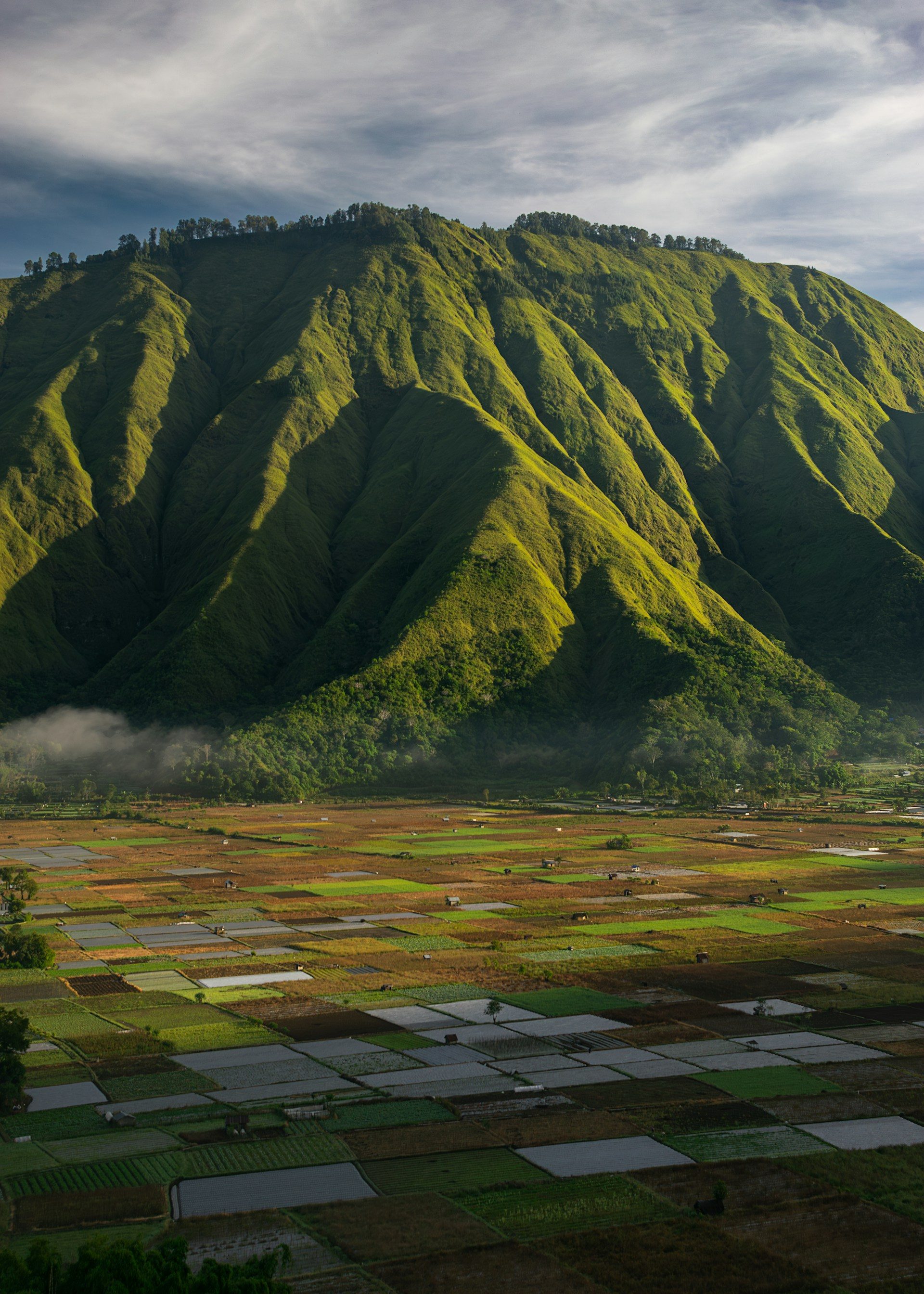 Credit foto: Filipe Freitas - Unsplash - Top view of sunrise at Bukit Selong, Lombok island