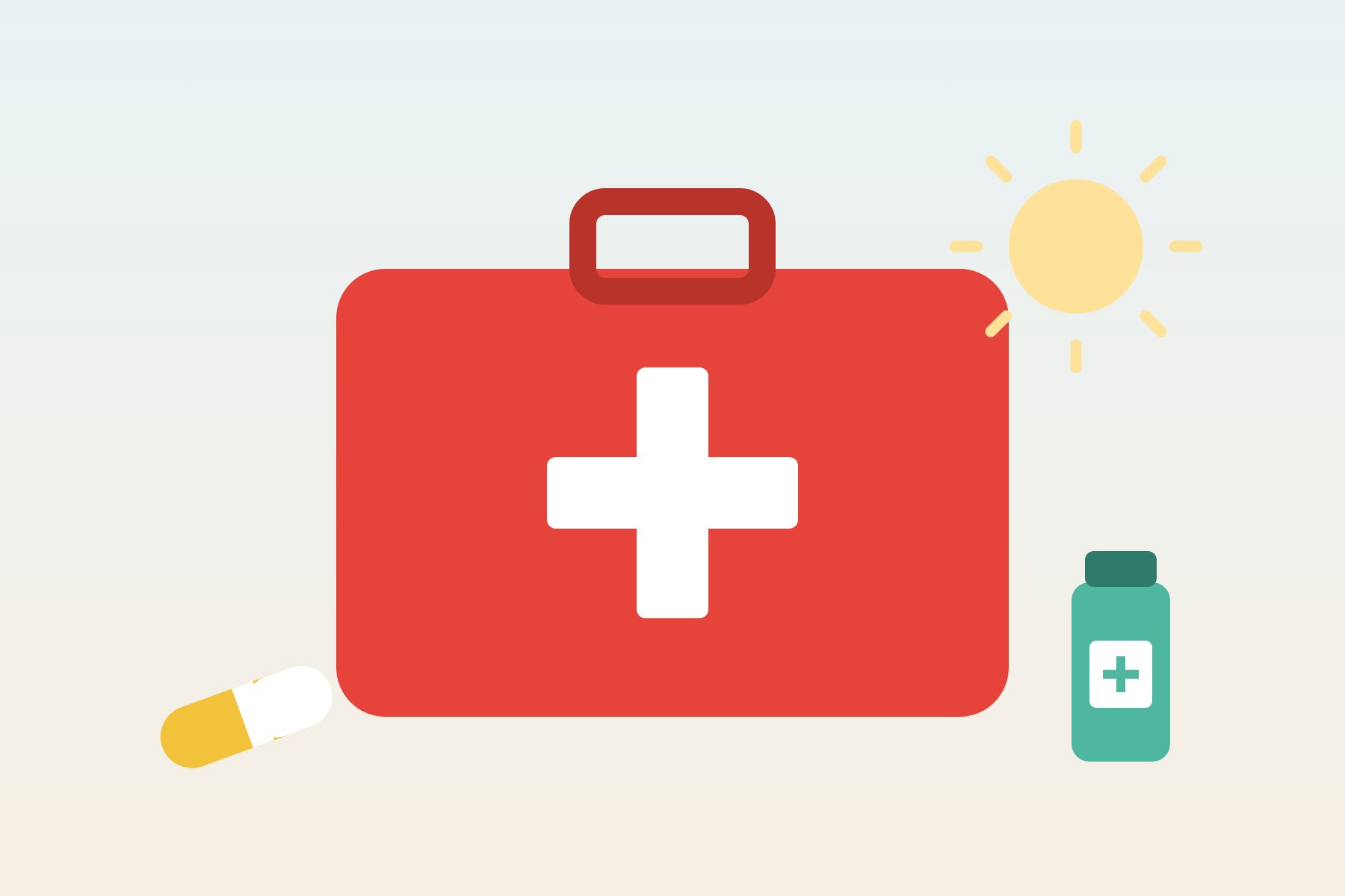 Illustratie: Algemeen: reisapotheek en gezondheid