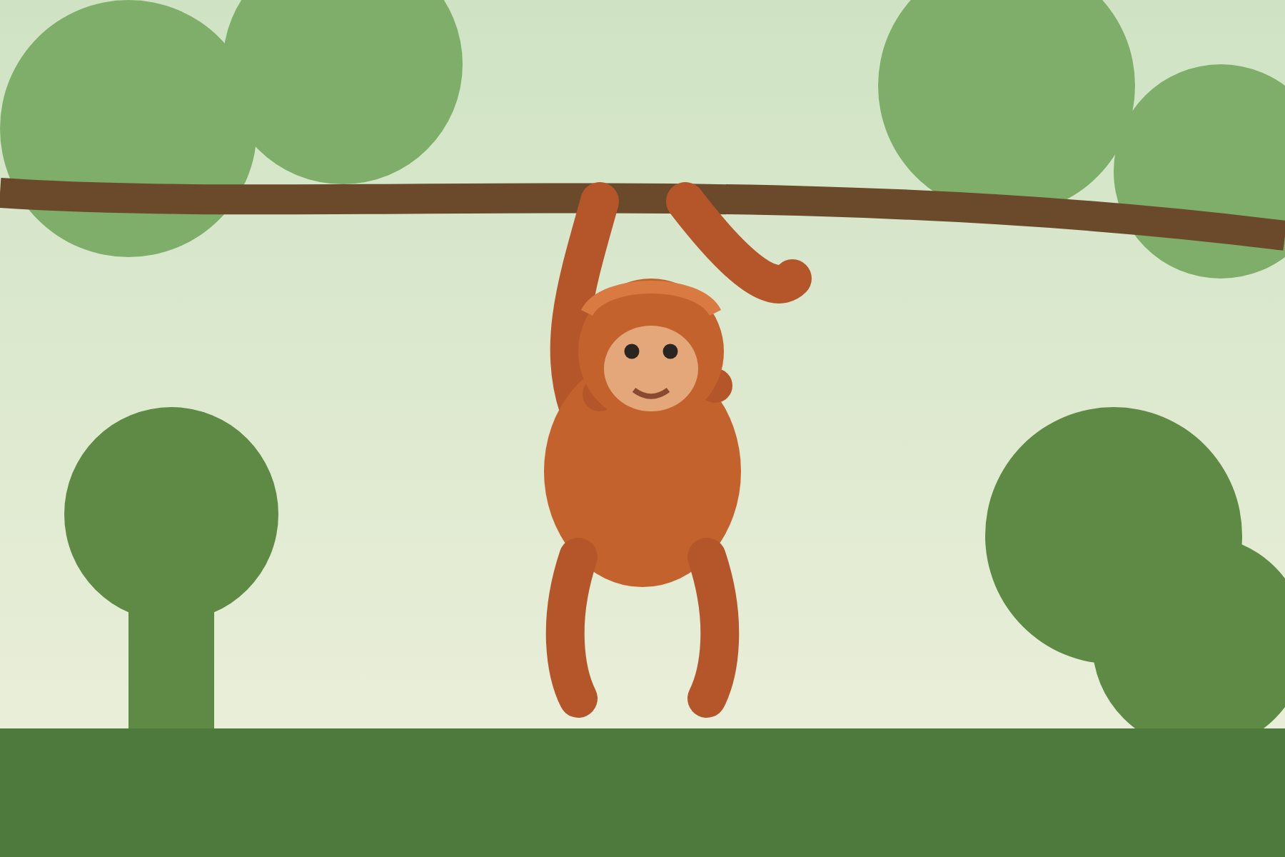Illustratie: Orang-oetan (Borneo)